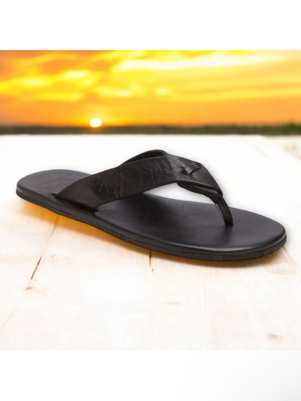 NWOB 1901 Breeze Brown Leather Flip Flops